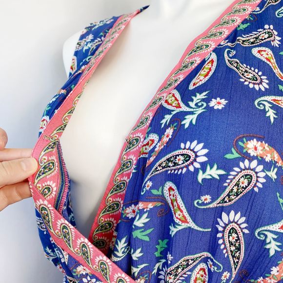 NWT Westport Paisley Wrap Top Jumpsuit - Picture 10 of 13